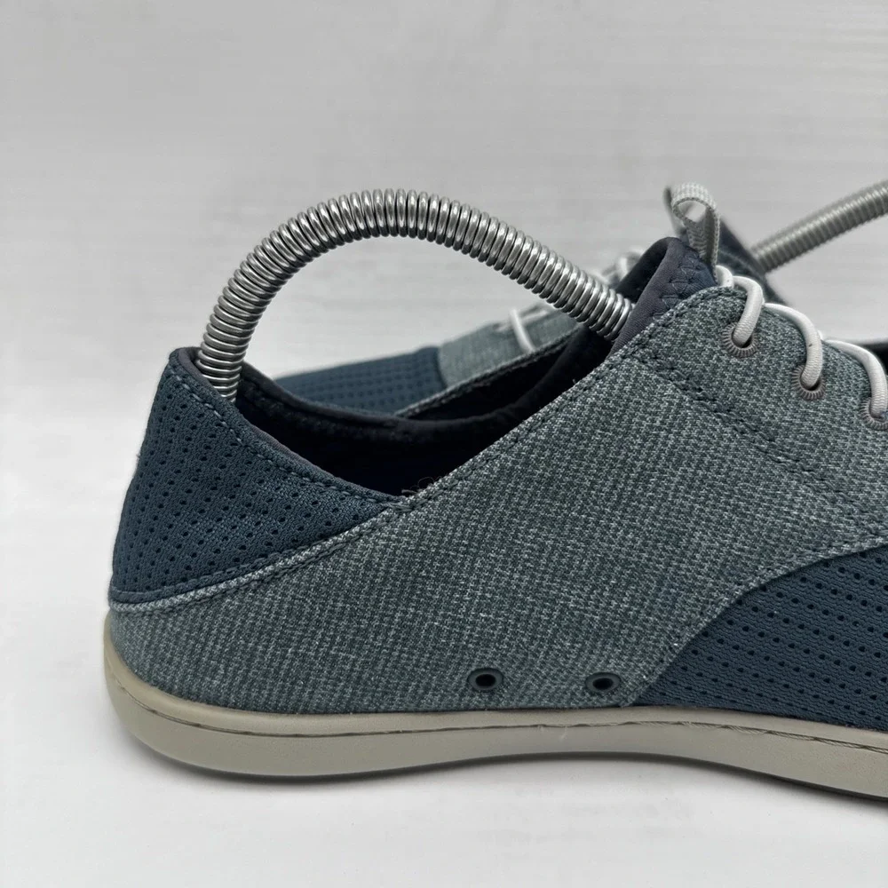 Olukai Nohea Moku Mens Size 8 Blue Mesh Boat Shoes Sneakers No Tie Slip On